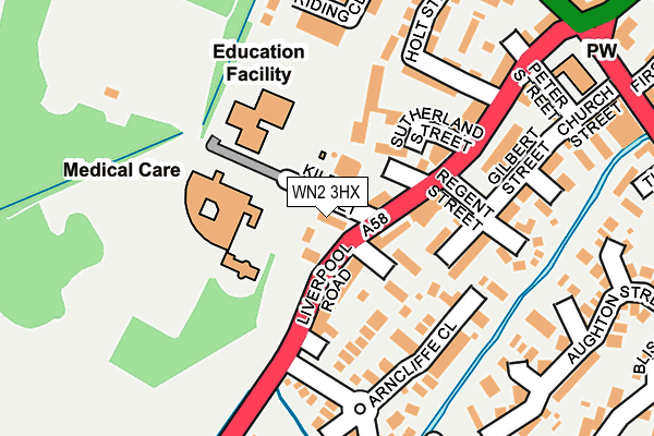 WN2 3HX map - OS OpenMap – Local (Ordnance Survey) WN2 3HX map - OS OpenMap – Local (Ordnance Survey)