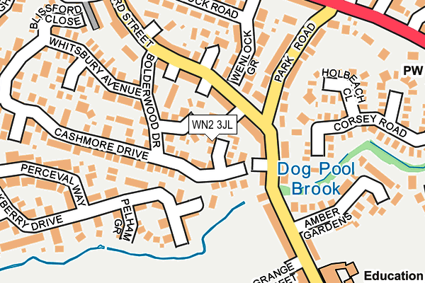 WN2 3JL map - OS OpenMap – Local (Ordnance Survey) WN2 3JL map - OS OpenMap – Local (Ordnance Survey)