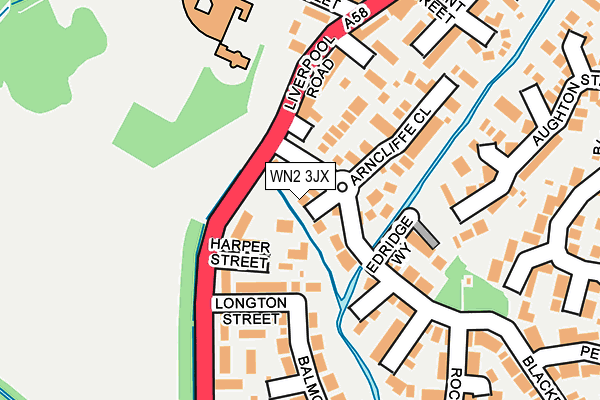 WN2 3JX map - OS OpenMap – Local (Ordnance Survey) WN2 3JX map - OS OpenMap – Local (Ordnance Survey)
