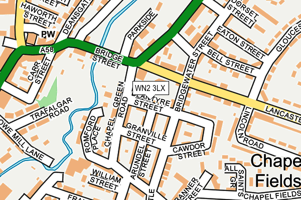WN2 3LX map - OS OpenMap – Local (Ordnance Survey) WN2 3LX map - OS OpenMap – Local (Ordnance Survey)
