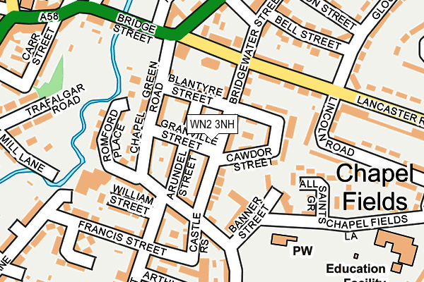 WN2 3NH map - OS OpenMap – Local (Ordnance Survey) WN2 3NH map - OS OpenMap – Local (Ordnance Survey)