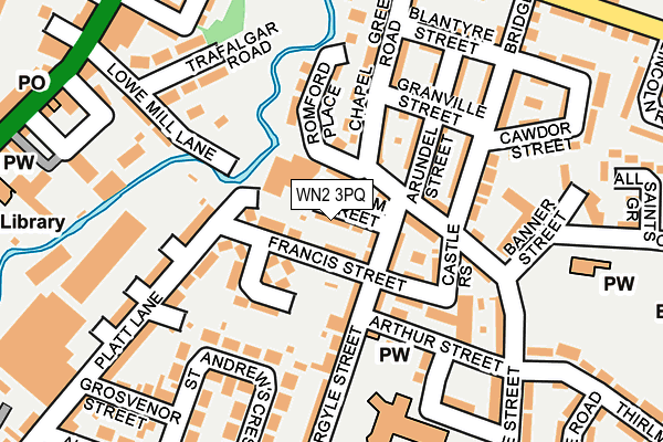 WN2 3PQ map - OS OpenMap – Local (Ordnance Survey) WN2 3PQ map - OS OpenMap – Local (Ordnance Survey)