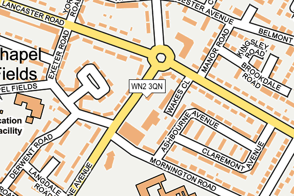WN2 3QN map - OS OpenMap – Local (Ordnance Survey) WN2 3QN map - OS OpenMap – Local (Ordnance Survey)