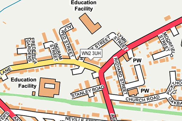 WN2 3UH map - OS OpenMap – Local (Ordnance Survey) WN2 3UH map - OS OpenMap – Local (Ordnance Survey)