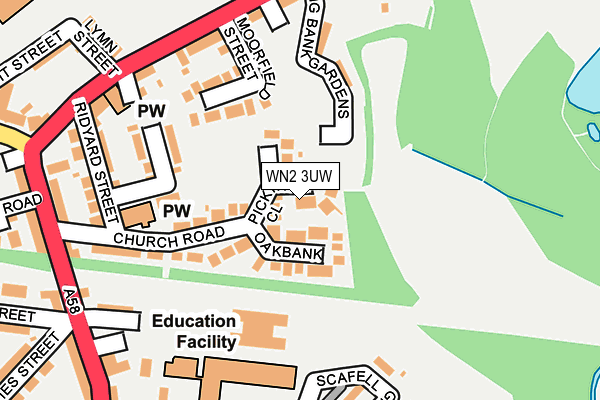 WN2 3UW map - OS OpenMap – Local (Ordnance Survey) WN2 3UW map - OS OpenMap – Local (Ordnance Survey)