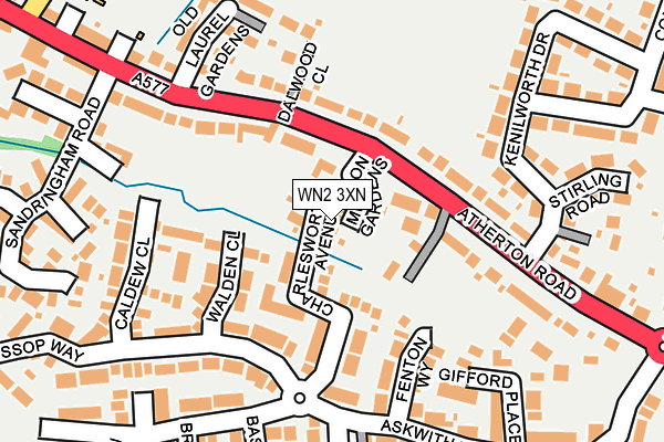 WN2 3XN map - OS OpenMap – Local (Ordnance Survey) WN2 3XN map - OS OpenMap – Local (Ordnance Survey)