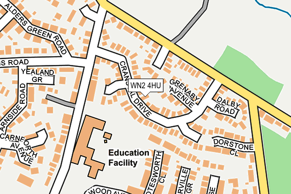 WN2 4HU map - OS OpenMap – Local (Ordnance Survey) WN2 4HU map - OS OpenMap – Local (Ordnance Survey)