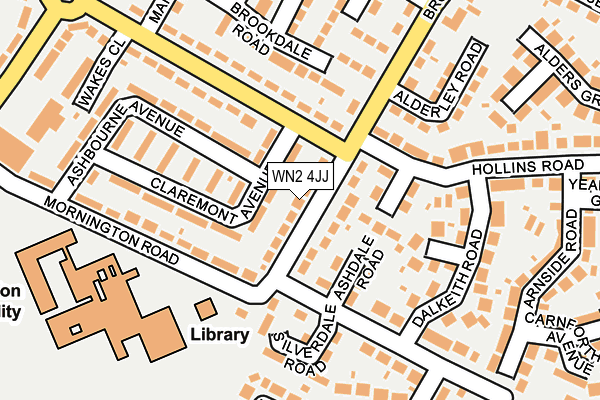WN2 4JJ map - OS OpenMap – Local (Ordnance Survey) WN2 4JJ map - OS OpenMap – Local (Ordnance Survey)