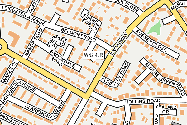WN2 4JR map - OS OpenMap – Local (Ordnance Survey) WN2 4JR map - OS OpenMap – Local (Ordnance Survey)