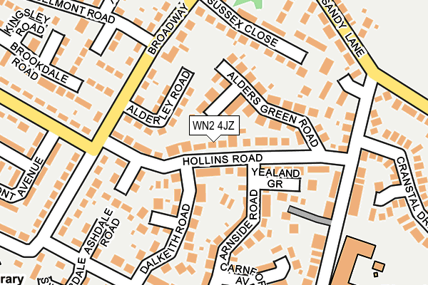 WN2 4JZ map - OS OpenMap – Local (Ordnance Survey) WN2 4JZ map - OS OpenMap – Local (Ordnance Survey)