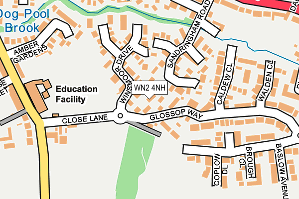 WN2 4NH map - OS OpenMap – Local (Ordnance Survey) WN2 4NH map - OS OpenMap – Local (Ordnance Survey)
