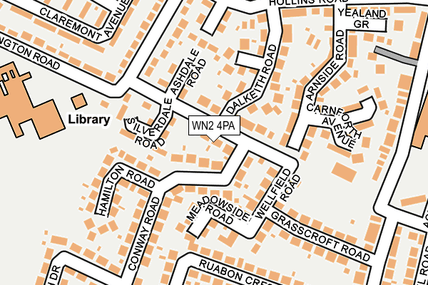 WN2 4PA map - OS OpenMap – Local (Ordnance Survey) WN2 4PA map - OS OpenMap – Local (Ordnance Survey)