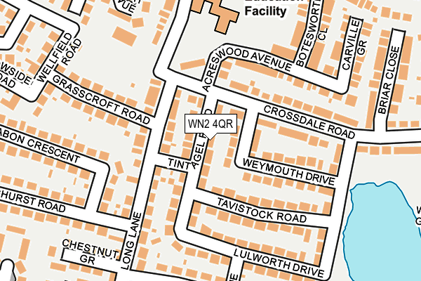 WN2 4QR map - OS OpenMap – Local (Ordnance Survey) WN2 4QR map - OS OpenMap – Local (Ordnance Survey)