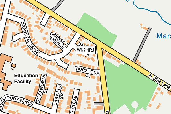 WN2 4RJ map - OS OpenMap – Local (Ordnance Survey) WN2 4RJ map - OS OpenMap – Local (Ordnance Survey)