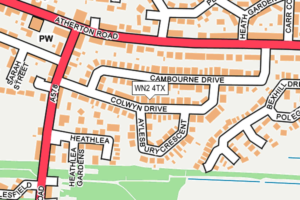 WN2 4TX map - OS OpenMap – Local (Ordnance Survey) WN2 4TX map - OS OpenMap – Local (Ordnance Survey)
