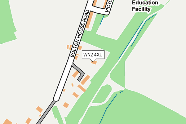 WN2 4XU map - OS OpenMap – Local (Ordnance Survey) WN2 4XU map - OS OpenMap – Local (Ordnance Survey)