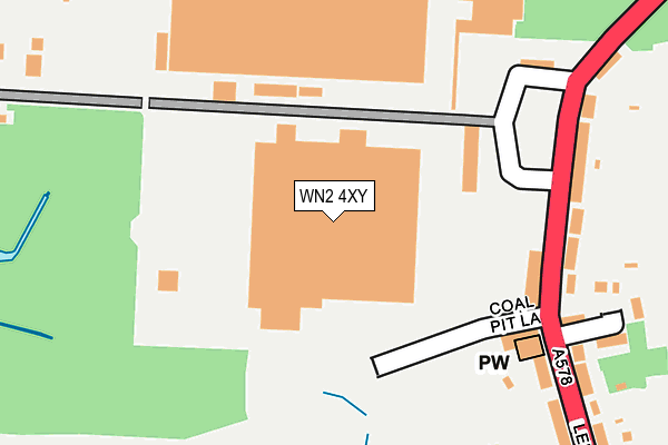 WN2 4XY map - OS OpenMap – Local (Ordnance Survey) WN2 4XY map - OS OpenMap – Local (Ordnance Survey)