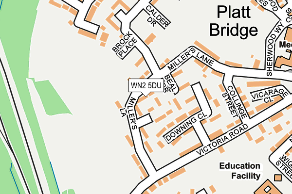 WN2 5DU map - OS OpenMap – Local (Ordnance Survey) WN2 5DU map - OS OpenMap – Local (Ordnance Survey)