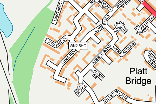 WN2 5HG map - OS OpenMap – Local (Ordnance Survey) WN2 5HG map - OS OpenMap – Local (Ordnance Survey)