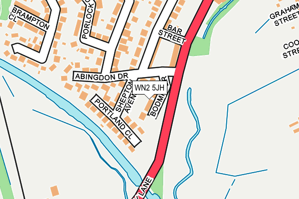 WN2 5JH map - OS OpenMap – Local (Ordnance Survey) WN2 5JH map - OS OpenMap – Local (Ordnance Survey)