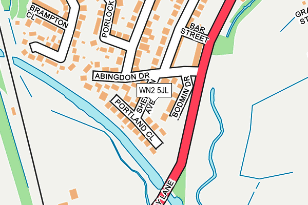 WN2 5JL map - OS OpenMap – Local (Ordnance Survey) WN2 5JL map - OS OpenMap – Local (Ordnance Survey)