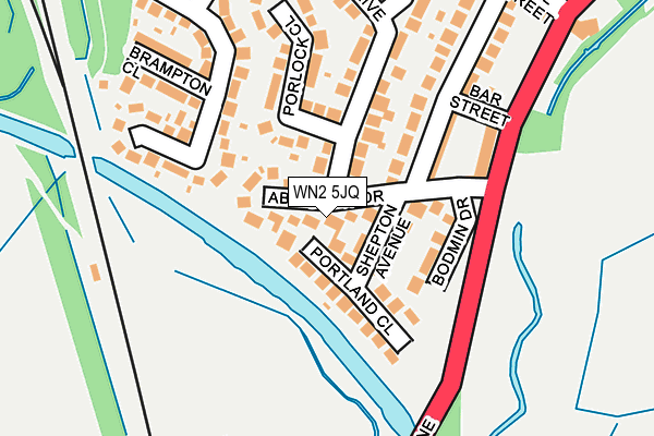 WN2 5JQ map - OS OpenMap – Local (Ordnance Survey) WN2 5JQ map - OS OpenMap – Local (Ordnance Survey)