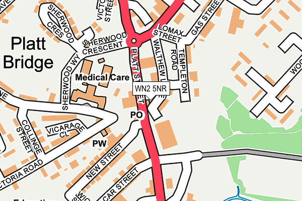 WN2 5NR map - OS OpenMap – Local (Ordnance Survey) WN2 5NR map - OS OpenMap – Local (Ordnance Survey)