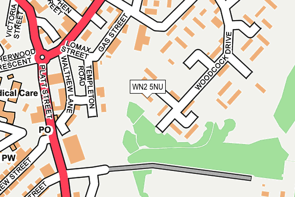 WN2 5NU map - OS OpenMap – Local (Ordnance Survey) WN2 5NU map - OS OpenMap – Local (Ordnance Survey)