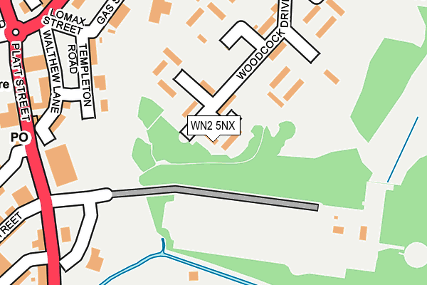WN2 5NX map - OS OpenMap – Local (Ordnance Survey) WN2 5NX map - OS OpenMap – Local (Ordnance Survey)