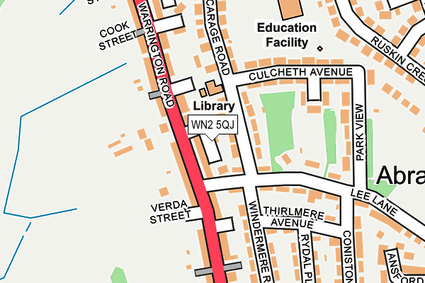 WN2 5QJ map - OS OpenMap – Local (Ordnance Survey) WN2 5QJ map - OS OpenMap – Local (Ordnance Survey)