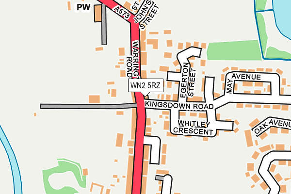 WN2 5RZ map - OS OpenMap – Local (Ordnance Survey) WN2 5RZ map - OS OpenMap – Local (Ordnance Survey)