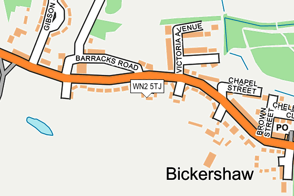 WN2 5TJ map - OS OpenMap – Local (Ordnance Survey) WN2 5TJ map - OS OpenMap – Local (Ordnance Survey)