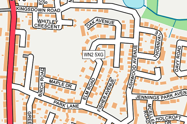 WN2 5XG map - OS OpenMap – Local (Ordnance Survey) WN2 5XG map - OS OpenMap – Local (Ordnance Survey)