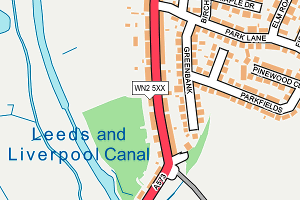 WN2 5XX map - OS OpenMap – Local (Ordnance Survey) WN2 5XX map - OS OpenMap – Local (Ordnance Survey)