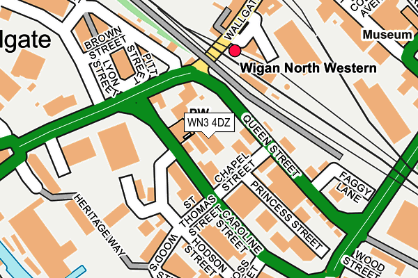 WN3 4DZ map - OS OpenMap – Local (Ordnance Survey) WN3 4DZ map - OS OpenMap – Local (Ordnance Survey)