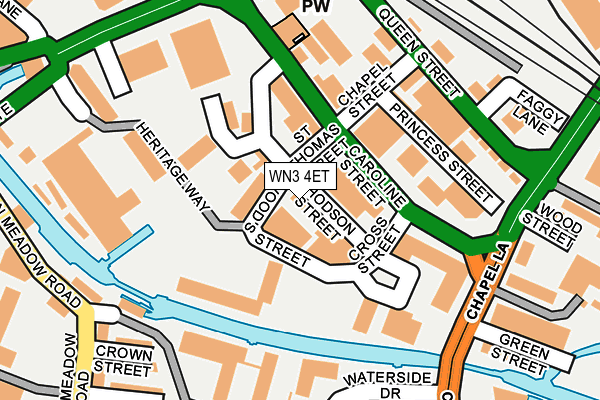 WN3 4ET map - OS OpenMap – Local (Ordnance Survey) WN3 4ET map - OS OpenMap – Local (Ordnance Survey)