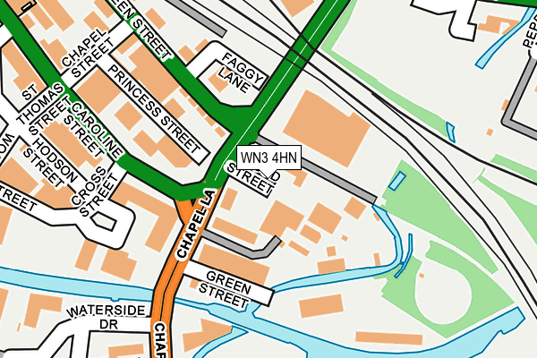 WN3 4HN map - OS OpenMap – Local (Ordnance Survey) WN3 4HN map - OS OpenMap – Local (Ordnance Survey)