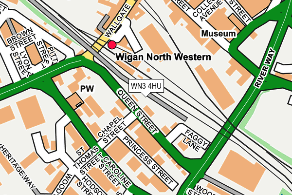 WN3 4HU map - OS OpenMap – Local (Ordnance Survey) WN3 4HU map - OS OpenMap – Local (Ordnance Survey)