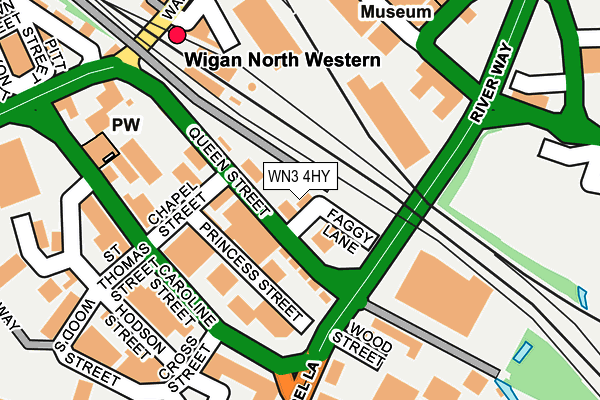 WN3 4HY map - OS OpenMap – Local (Ordnance Survey) WN3 4HY map - OS OpenMap – Local (Ordnance Survey)