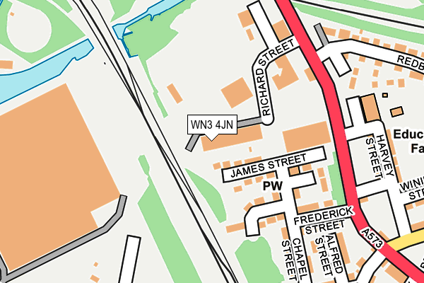 WN3 4JN map - OS OpenMap – Local (Ordnance Survey) WN3 4JN map - OS OpenMap – Local (Ordnance Survey)