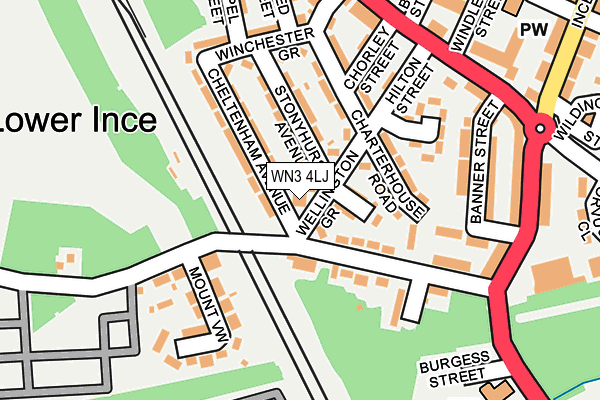 WN3 4LJ map - OS OpenMap – Local (Ordnance Survey) WN3 4LJ map - OS OpenMap – Local (Ordnance Survey)