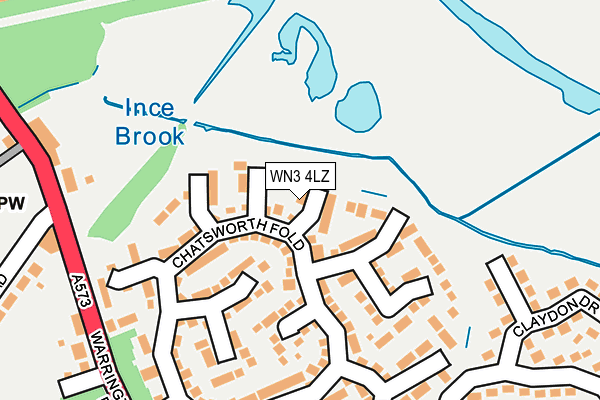 WN3 4LZ map - OS OpenMap – Local (Ordnance Survey) WN3 4LZ map - OS OpenMap – Local (Ordnance Survey)
