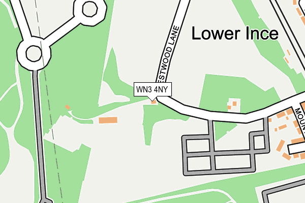 WN3 4NY map - OS OpenMap – Local (Ordnance Survey) WN3 4NY map - OS OpenMap – Local (Ordnance Survey)