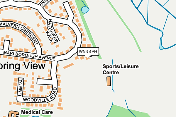 WN3 4PH map - OS OpenMap – Local (Ordnance Survey) WN3 4PH map - OS OpenMap – Local (Ordnance Survey)
