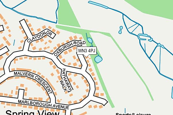 WN3 4PJ map - OS OpenMap – Local (Ordnance Survey) WN3 4PJ map - OS OpenMap – Local (Ordnance Survey)