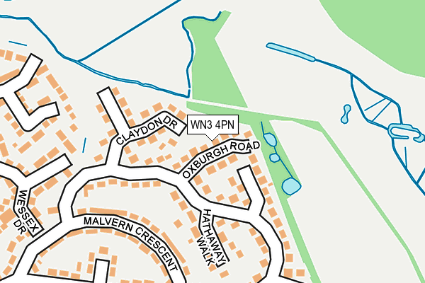 WN3 4PN map - OS OpenMap – Local (Ordnance Survey) WN3 4PN map - OS OpenMap – Local (Ordnance Survey)