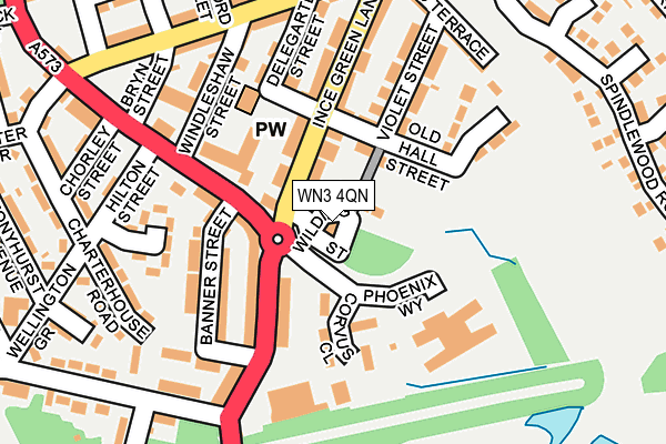 WN3 4QN map - OS OpenMap – Local (Ordnance Survey) WN3 4QN map - OS OpenMap – Local (Ordnance Survey)
