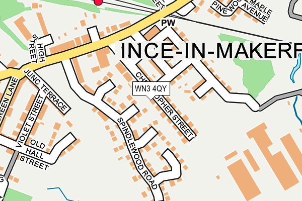 WN3 4QY map - OS OpenMap – Local (Ordnance Survey) WN3 4QY map - OS OpenMap – Local (Ordnance Survey)