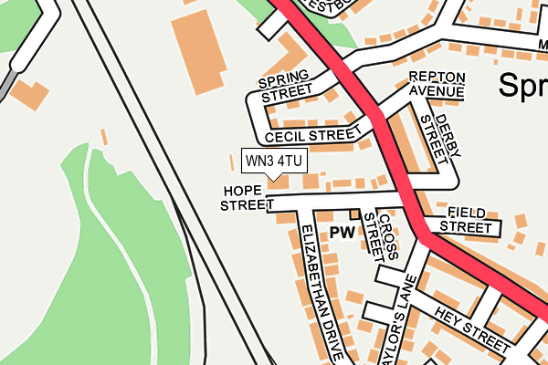 WN3 4TU map - OS OpenMap – Local (Ordnance Survey) WN3 4TU map - OS OpenMap – Local (Ordnance Survey)