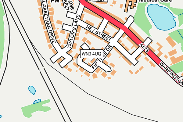 WN3 4UQ map - OS OpenMap – Local (Ordnance Survey) WN3 4UQ map - OS OpenMap – Local (Ordnance Survey)
